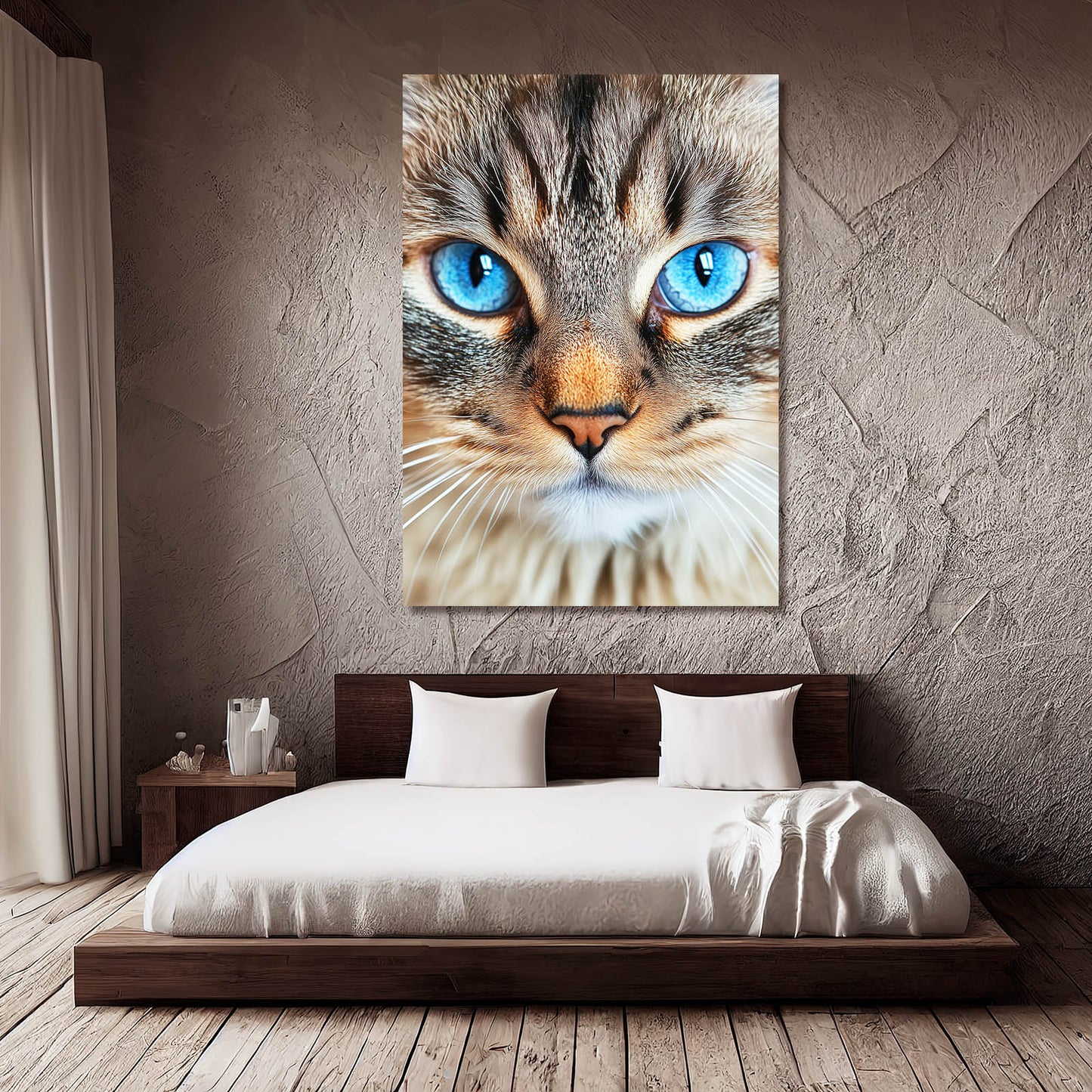 Blue Eyed Cat Wall Art