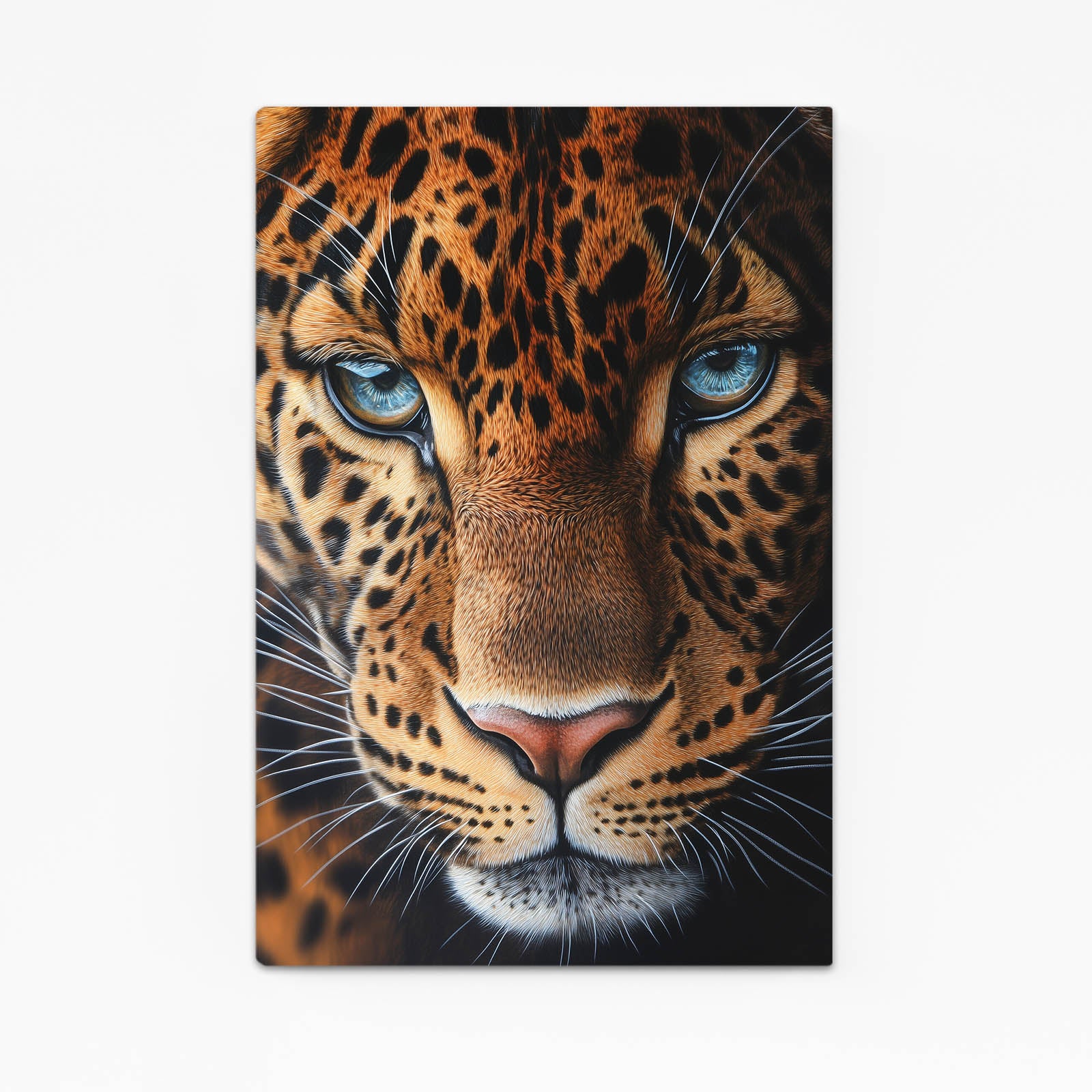 Blue-Eyed Gaze Leopard Canvas Art – blue-eyed gaze leopard canvas print