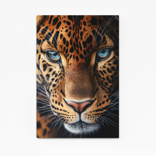 Blue-Eyed Gaze Leopard Canvas Art – blue-eyed gaze leopard canvas print