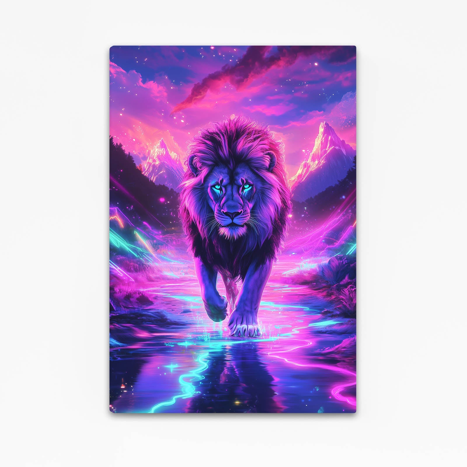 Blue Eyed Lion Canvas