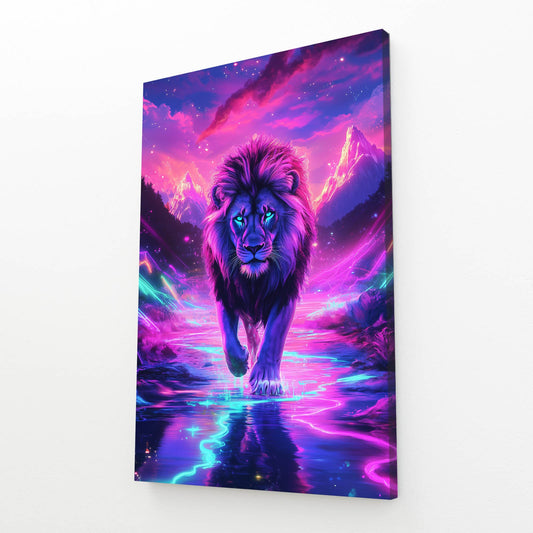 Blue Eyed Lion Canvas