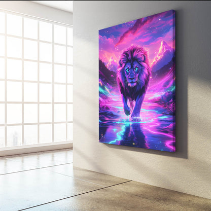 Blue Eyed Lion Canvas