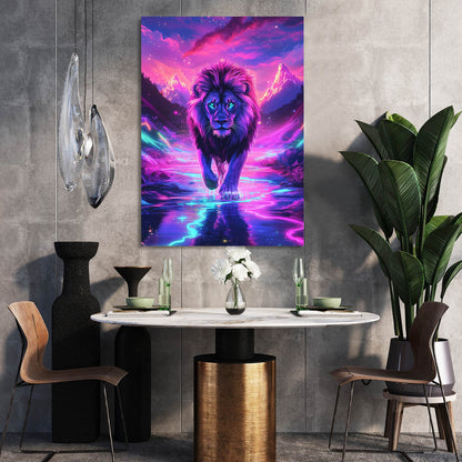 Blue Eyed Lion Canvas