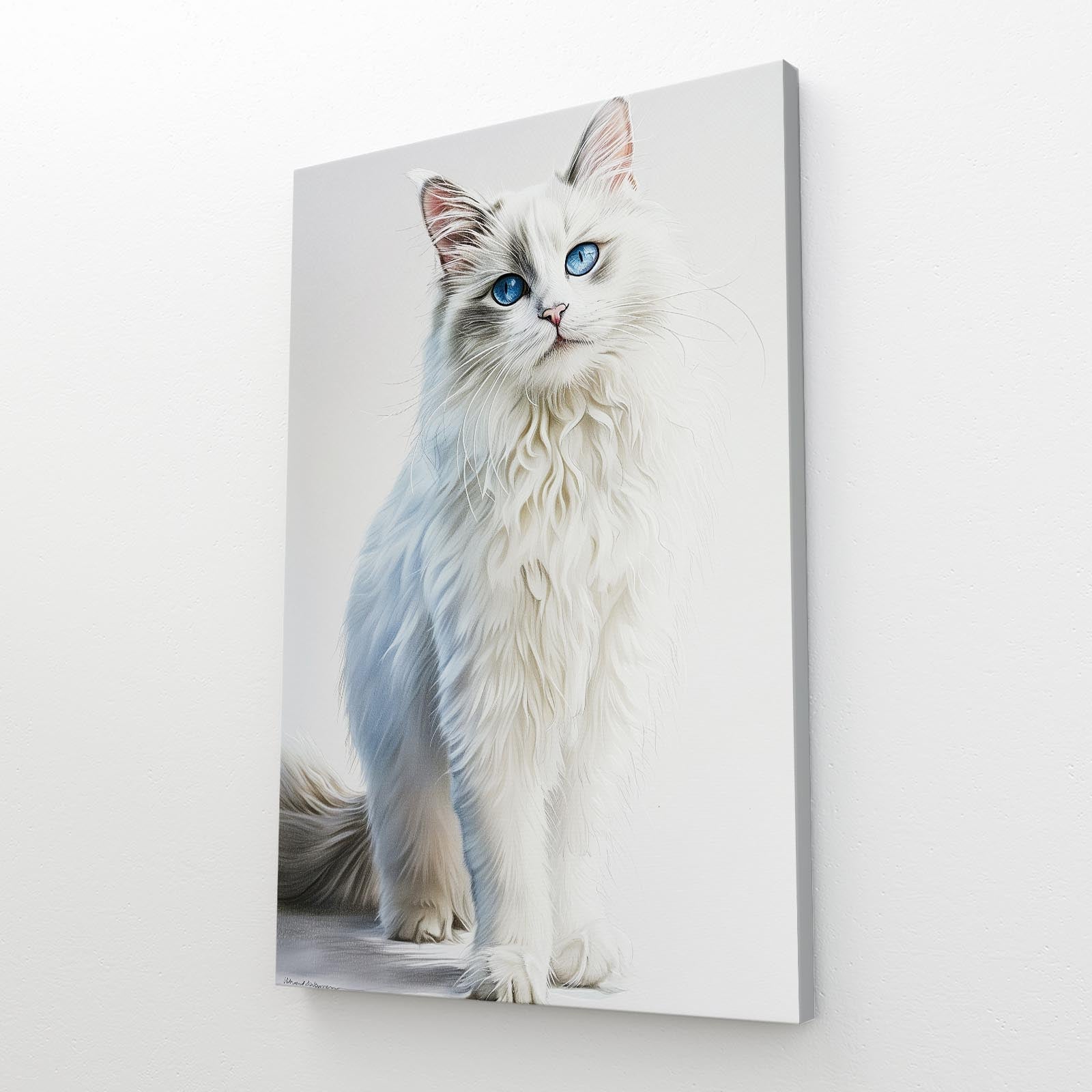 Blue-Eyed Majesty Cat Wall Art