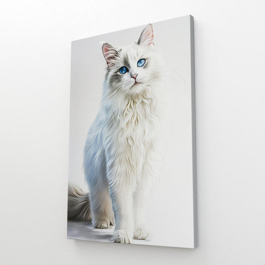 Blue-Eyed Majesty Cat Wall Art