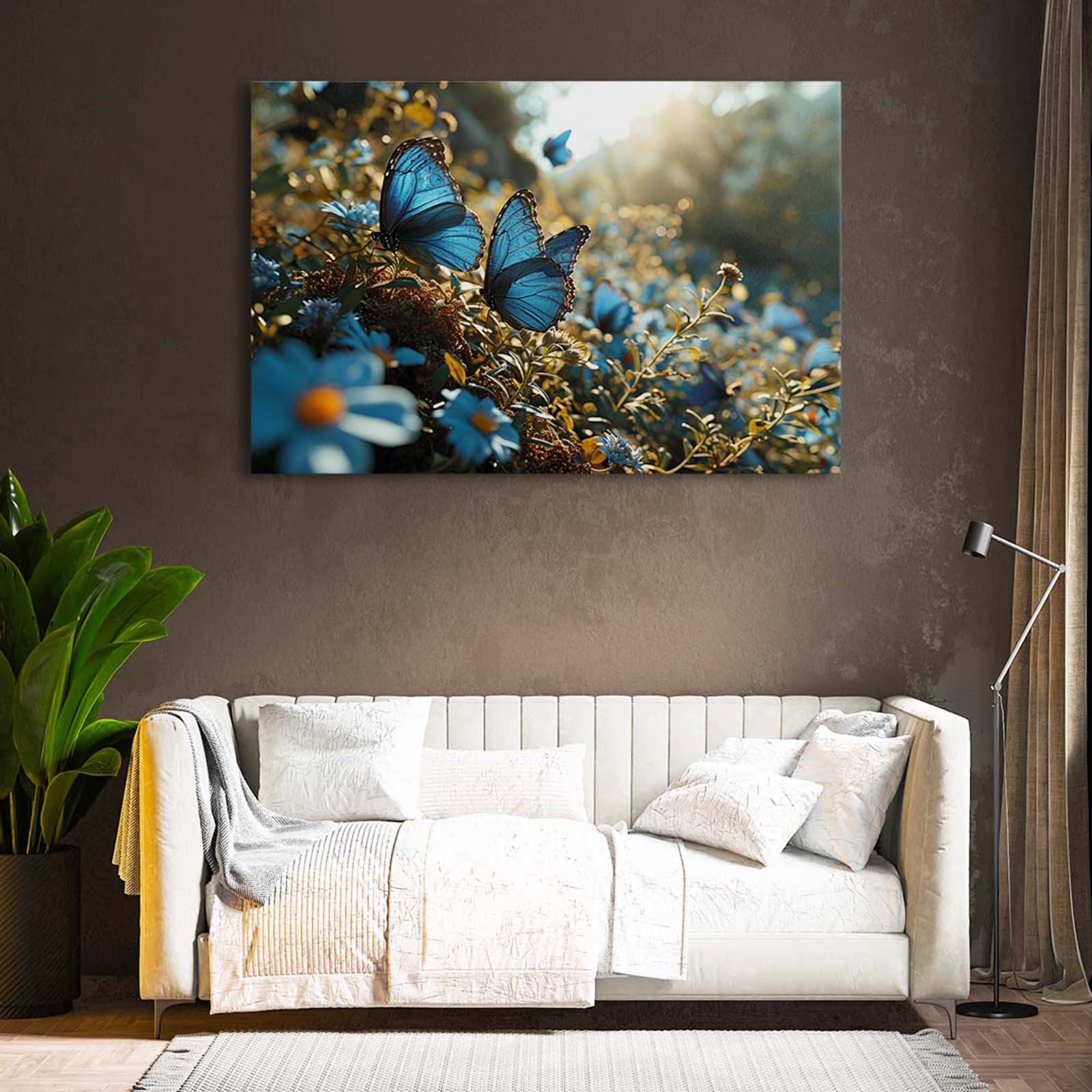 Blue Morning Butterfly Wall Art