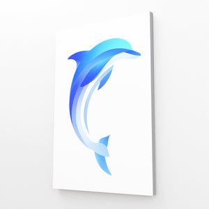 Blue Wave Duo Dolphin Art
