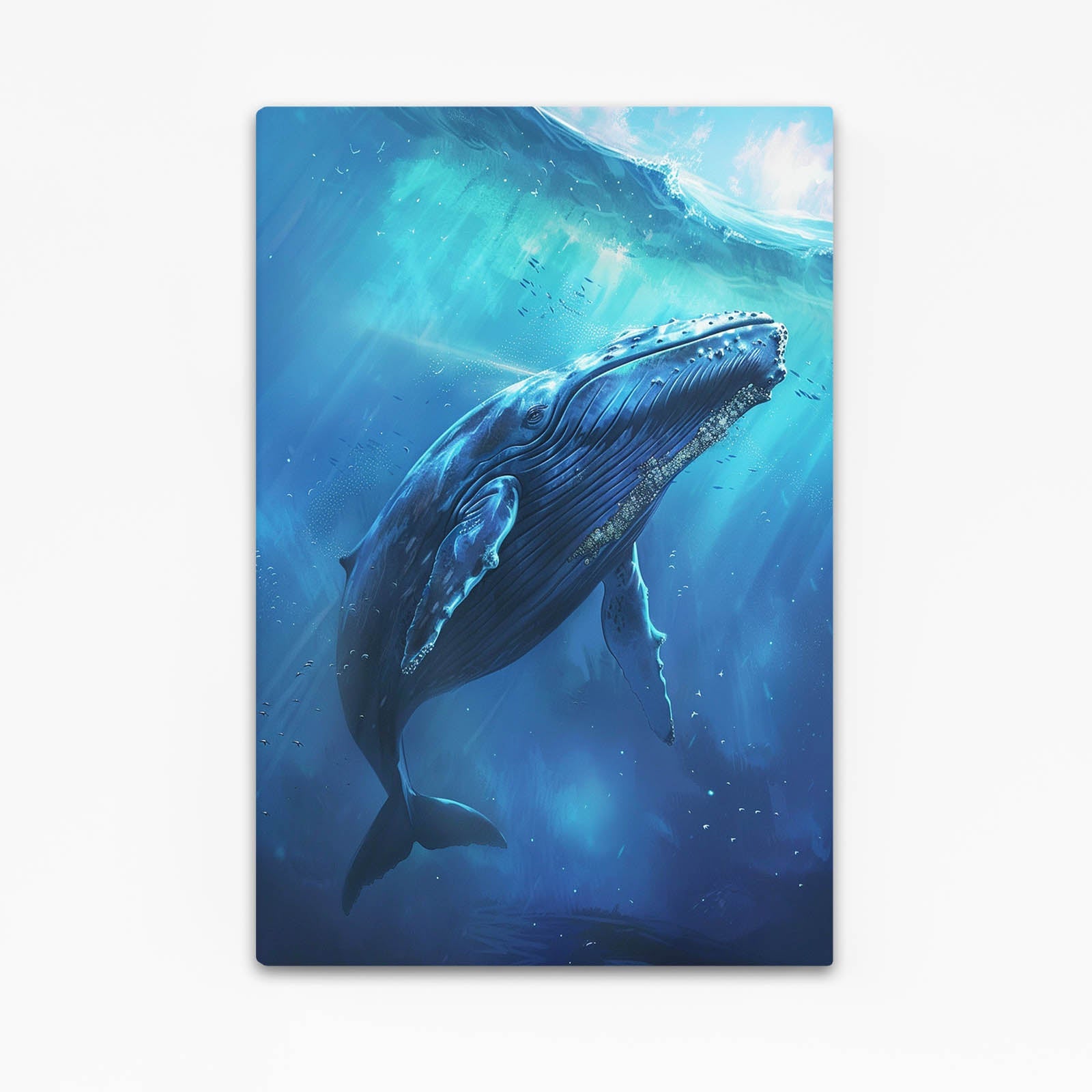 Blue Whale Print Art