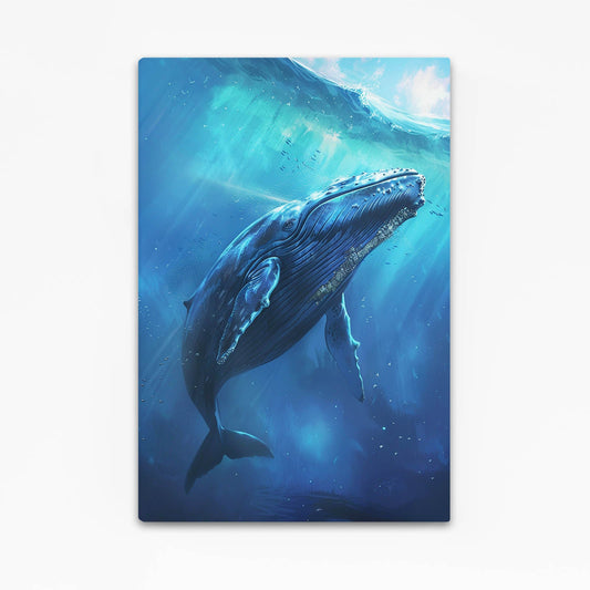 Blue Whale Print Art