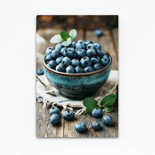 Blueberry Bowl Rustic Fruit Wall Decor – blueberry bowl rustic fruit canvas print