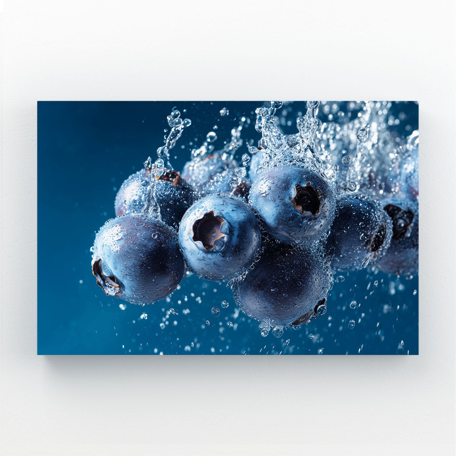 Blueberry Water Splash Fruit Wall Decor – blueberry water splash fruit canvas print