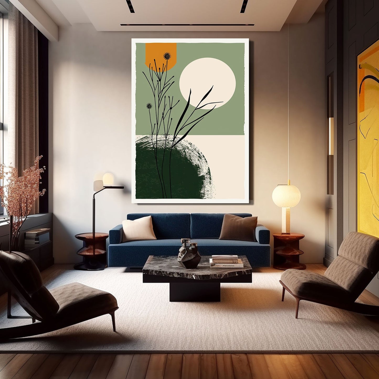 Boho Abstract Botanical Art