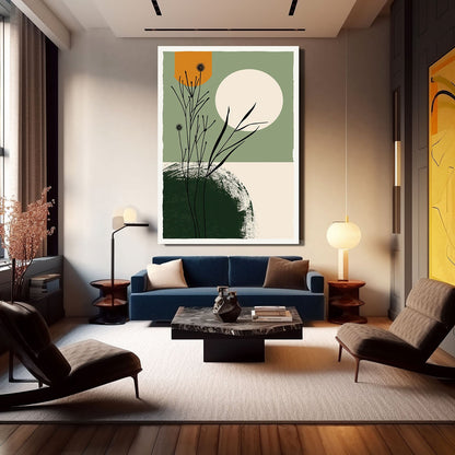 Boho Abstract Botanical Art