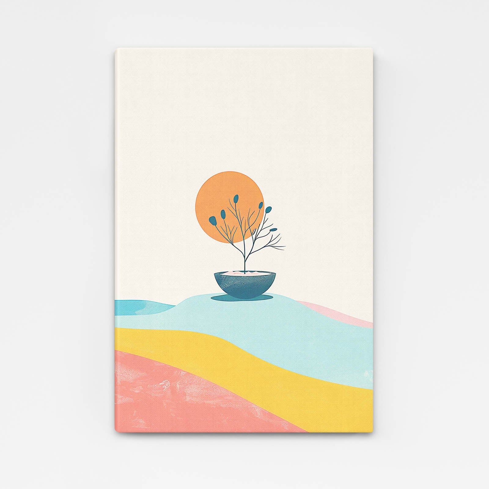 Boho Abstract Plant Print