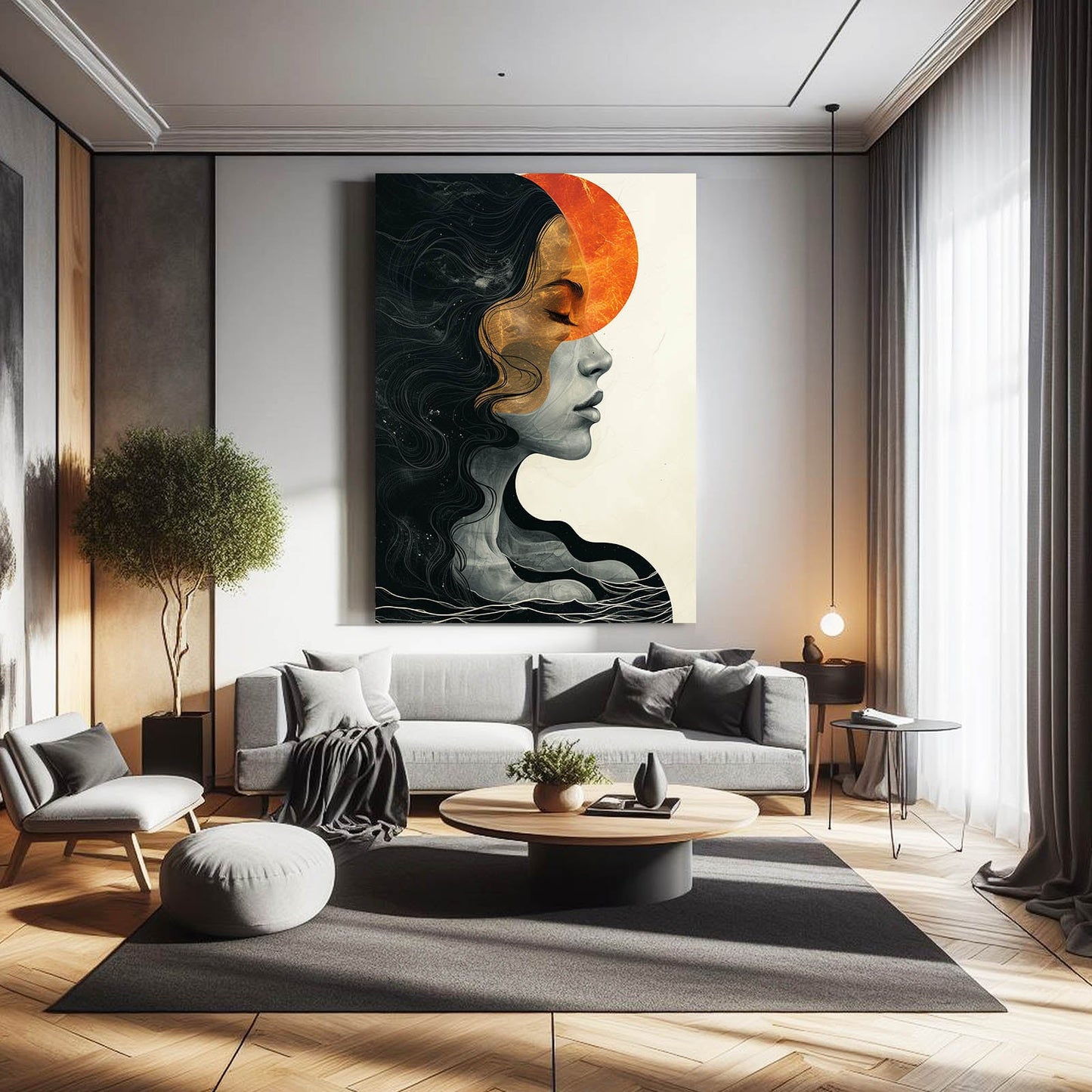 Boho Abstract Woman Art
