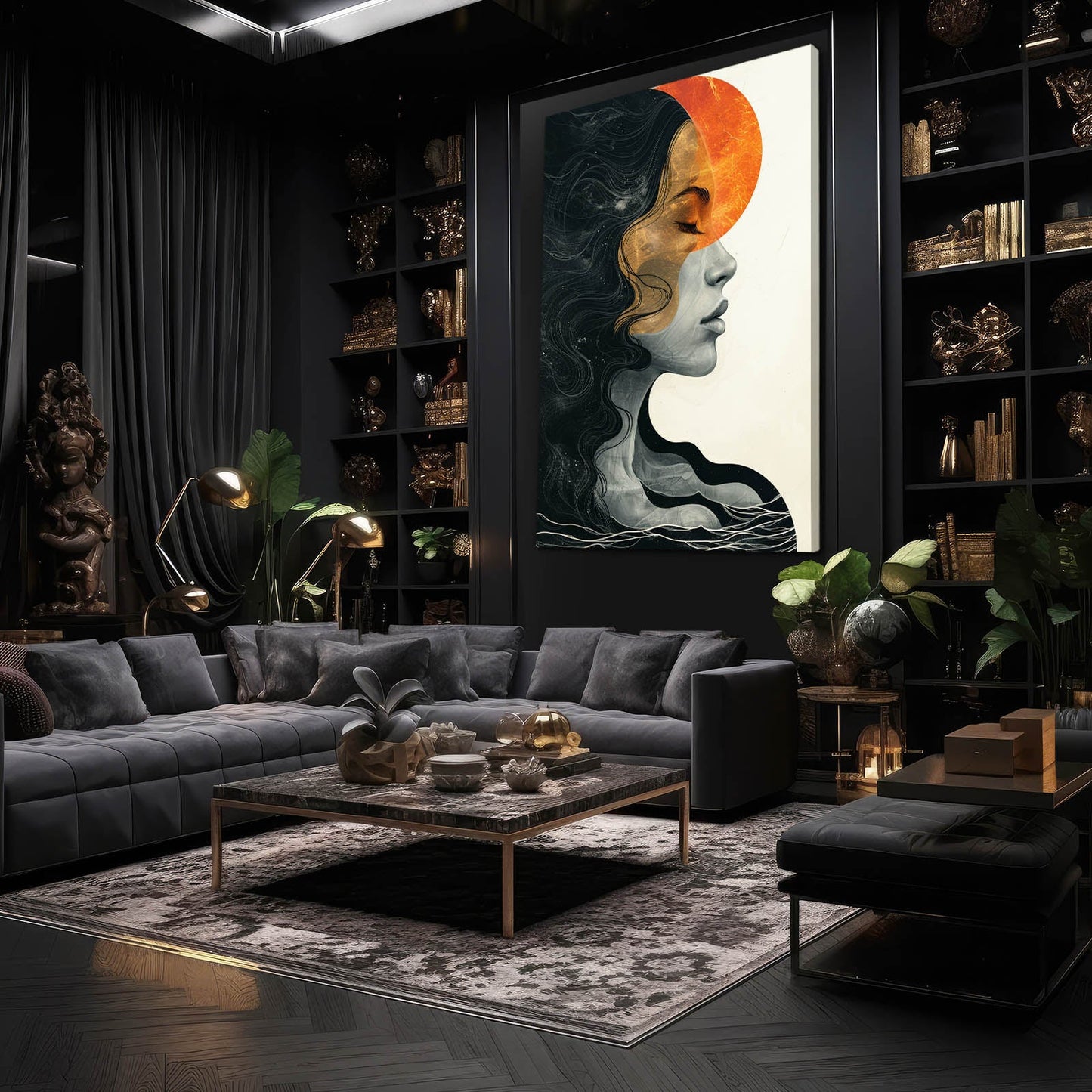 Boho Abstract Woman Art