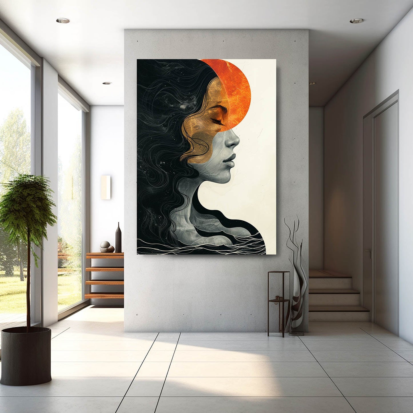 Boho Abstract Woman Art