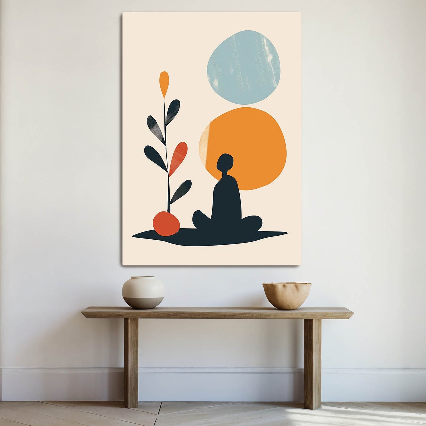 Boho Abstract Yoga Canvas