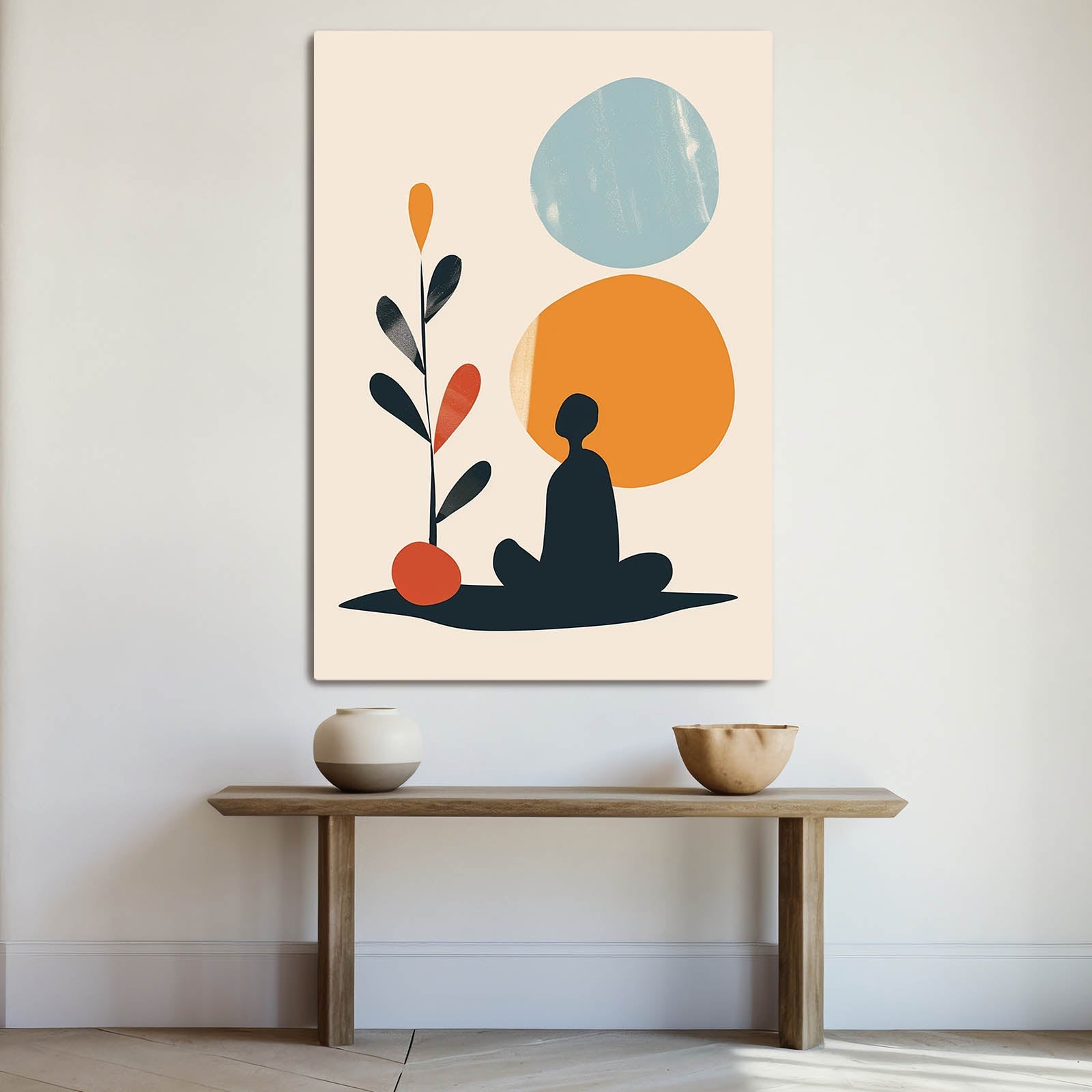 Boho Abstract Yoga Canvas