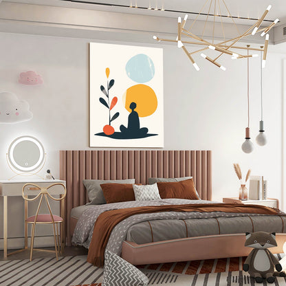 Boho Abstract Yoga Canvas