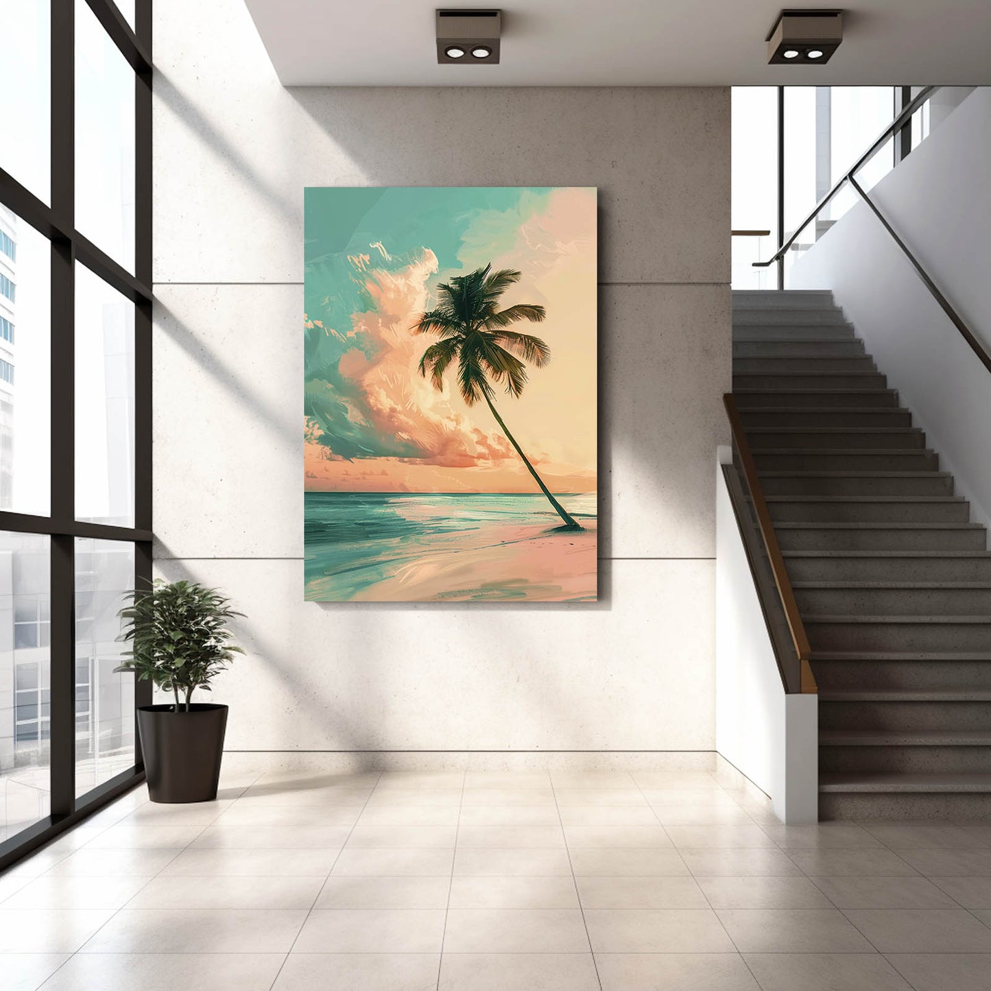 Boho Beach Palm Art