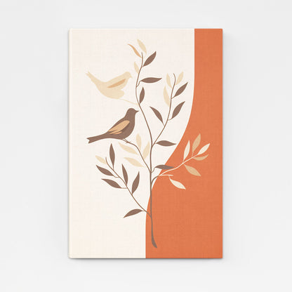 Boho Bird Branch Art