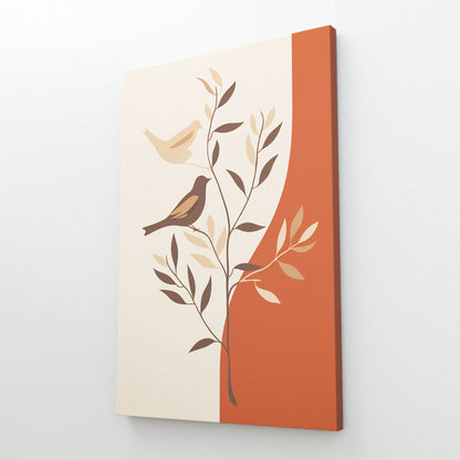 Boho Bird Branch Art