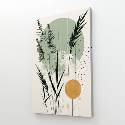 Boho Botanical Green Art