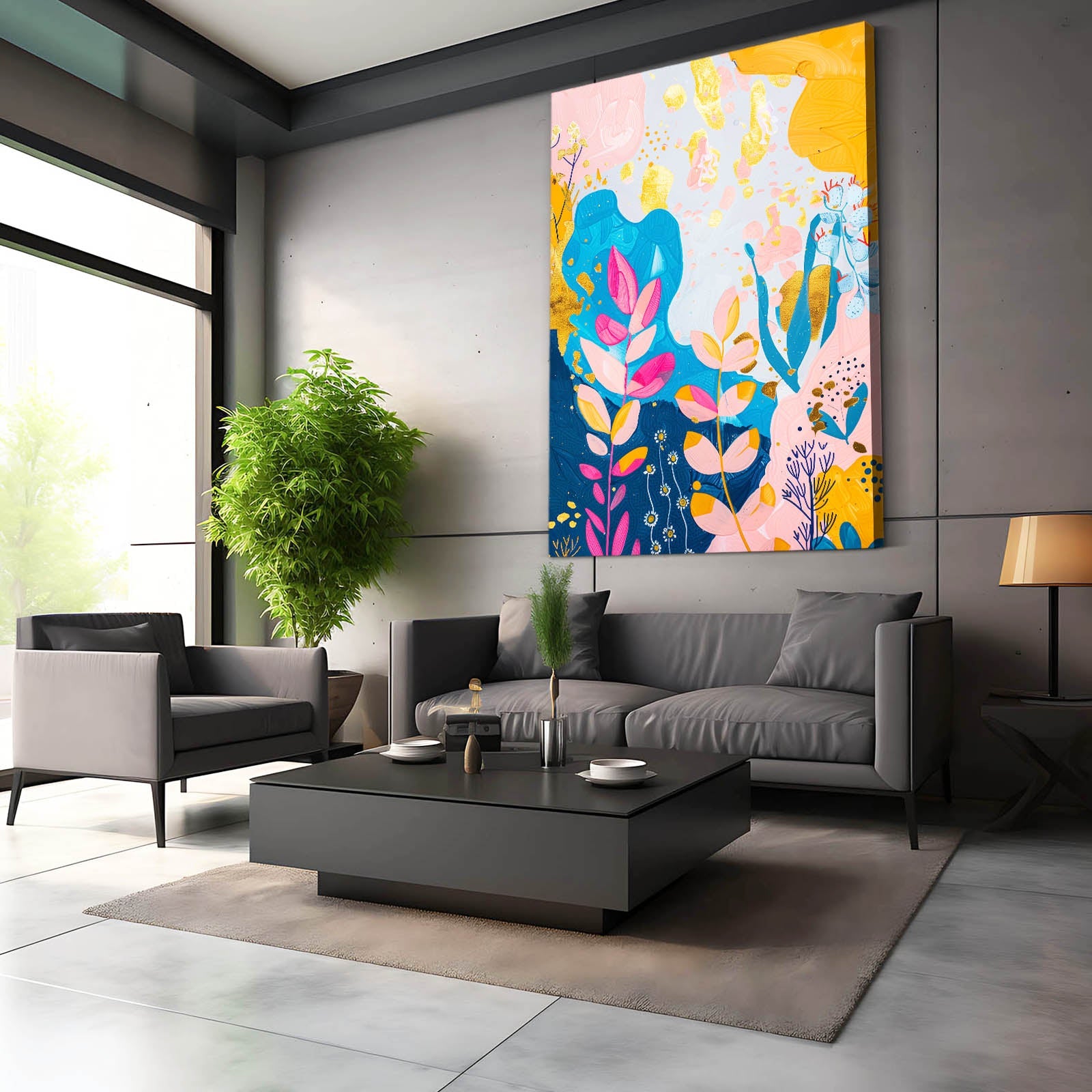 Boho Bright Floral Art