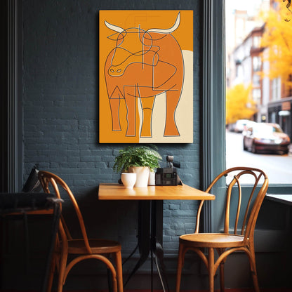 Boho Bull Wall Art