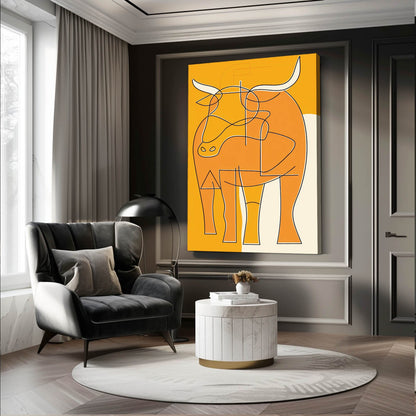 Boho Bull Wall Art