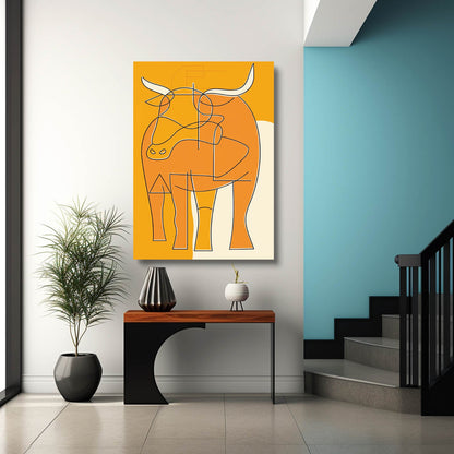 Boho Bull Wall Art