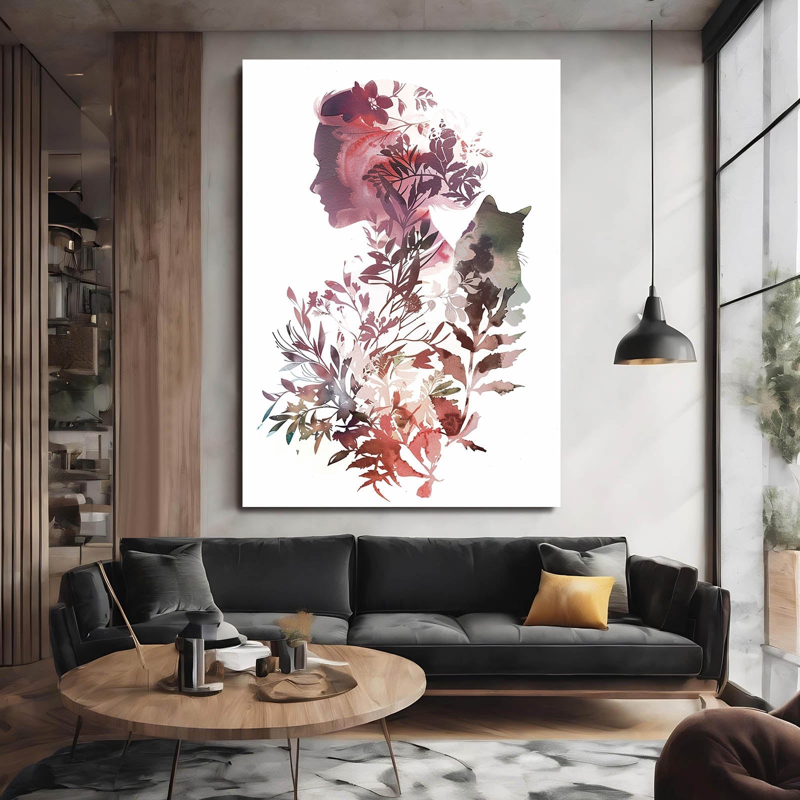 Boho Cat Art