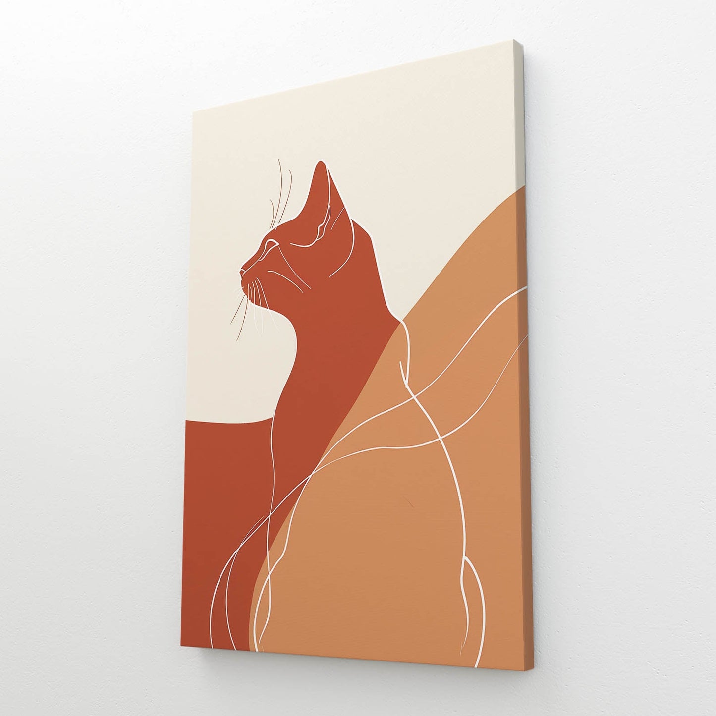 Boho Cat Wall Art