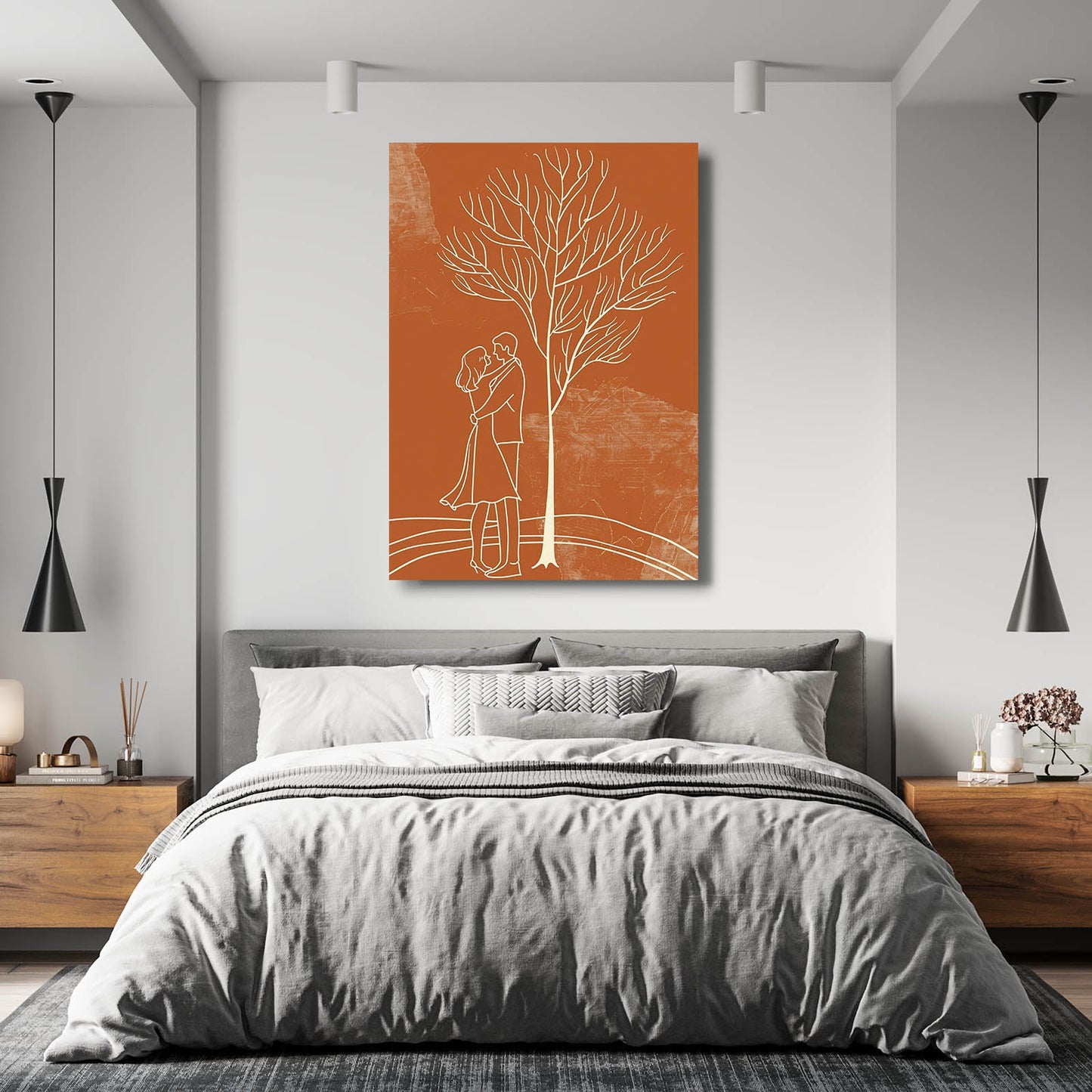 Boho Couple Love Art
