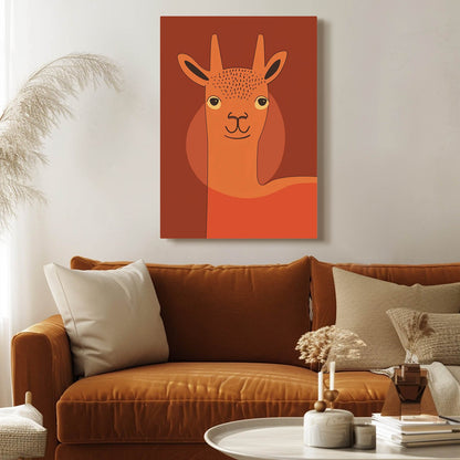 Boho Cute Llama Art