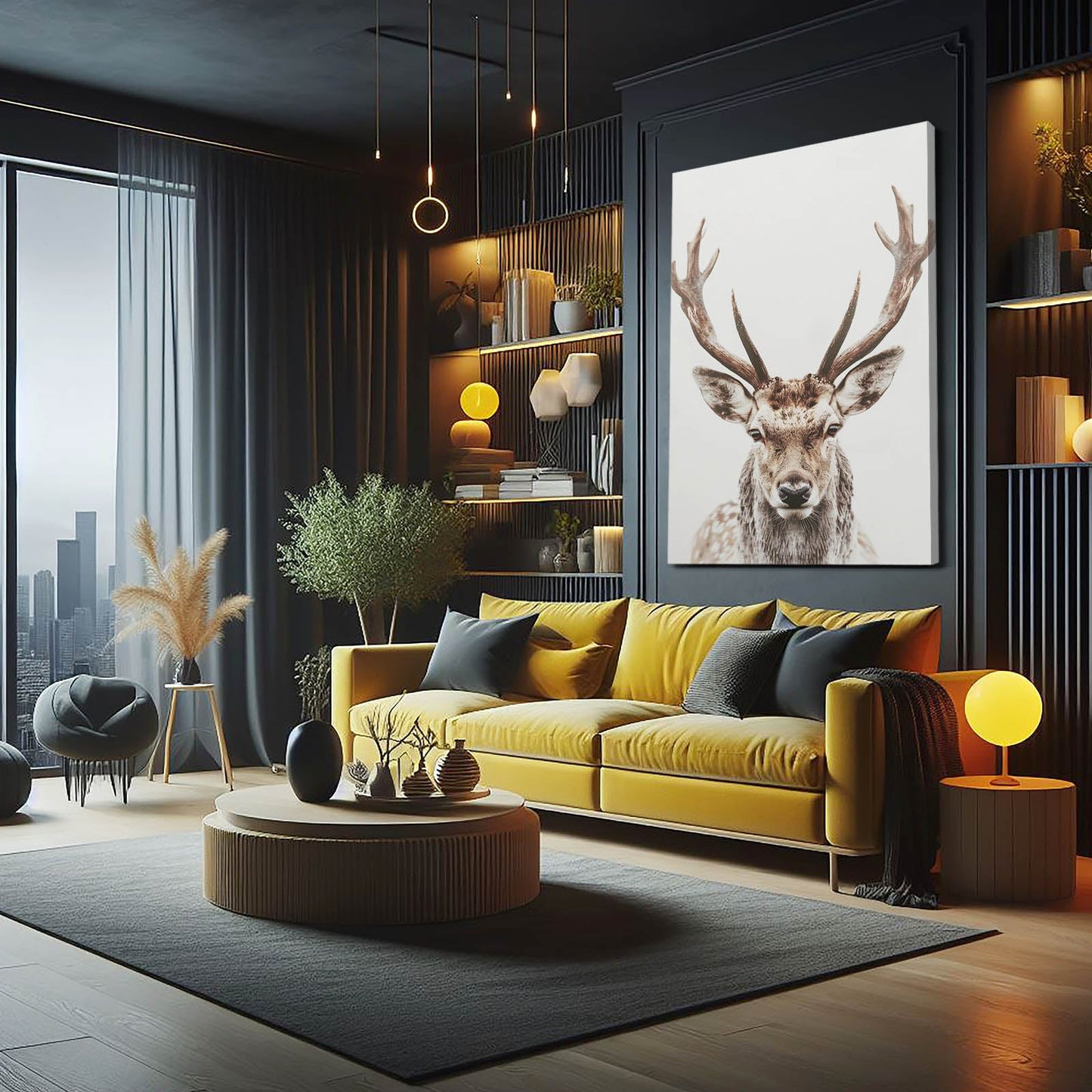 Boho Deer Wall Art