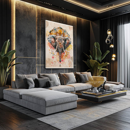 Boho Elephant Art