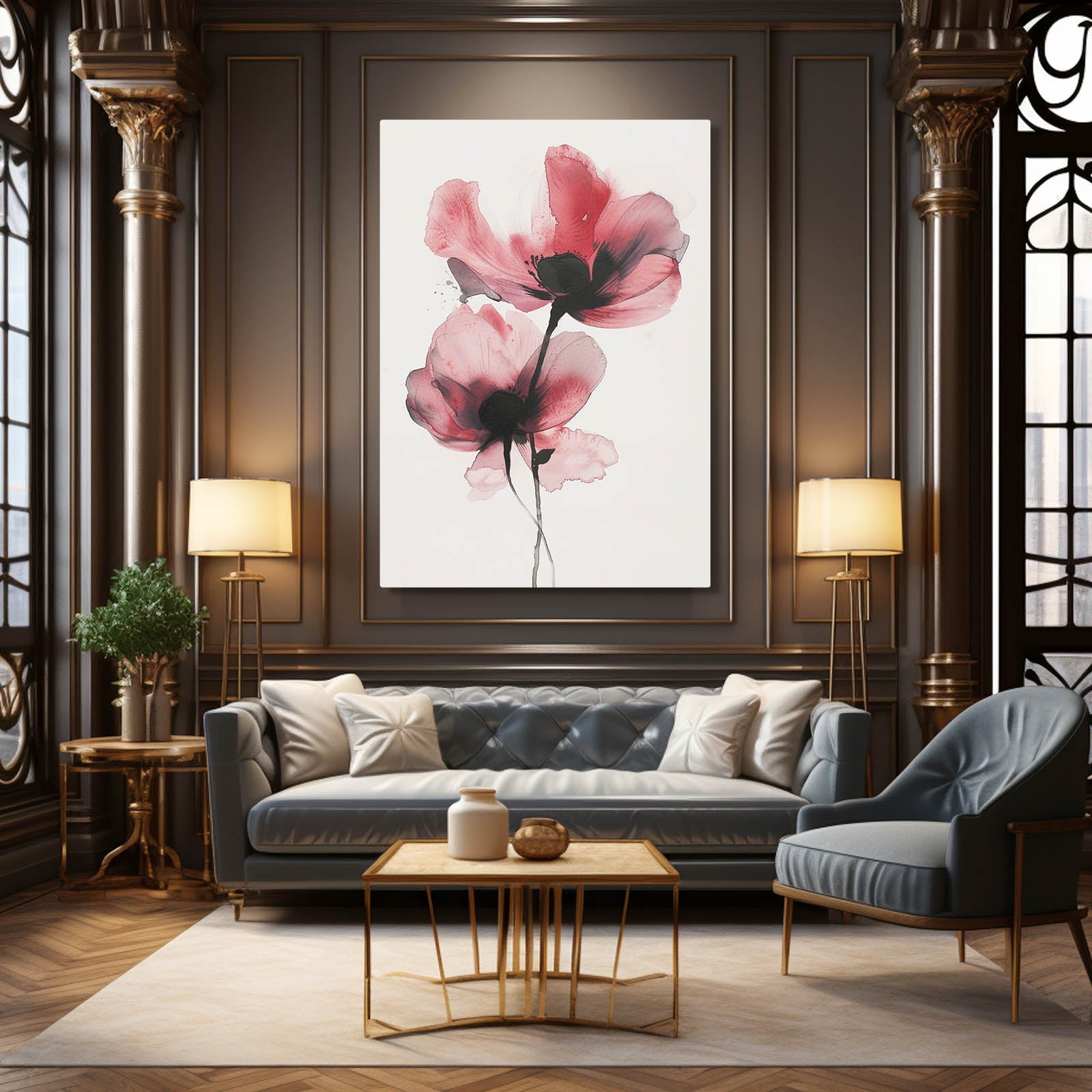 Boho Floral Artwork