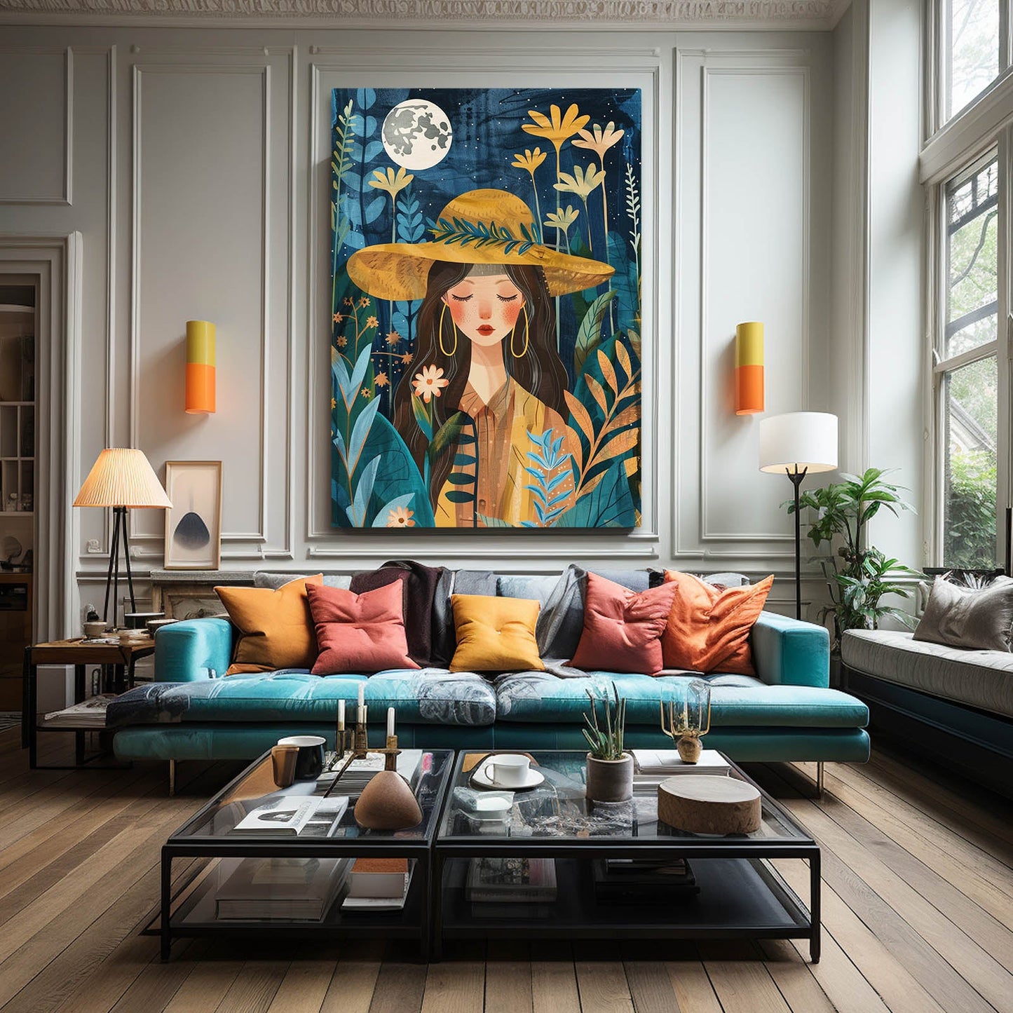 Boho Floral Wall Artwork