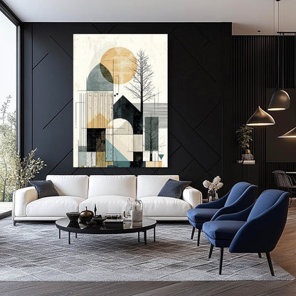 Boho Geometric Landscape Art
