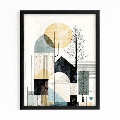 Boho Geometric Landscape Art