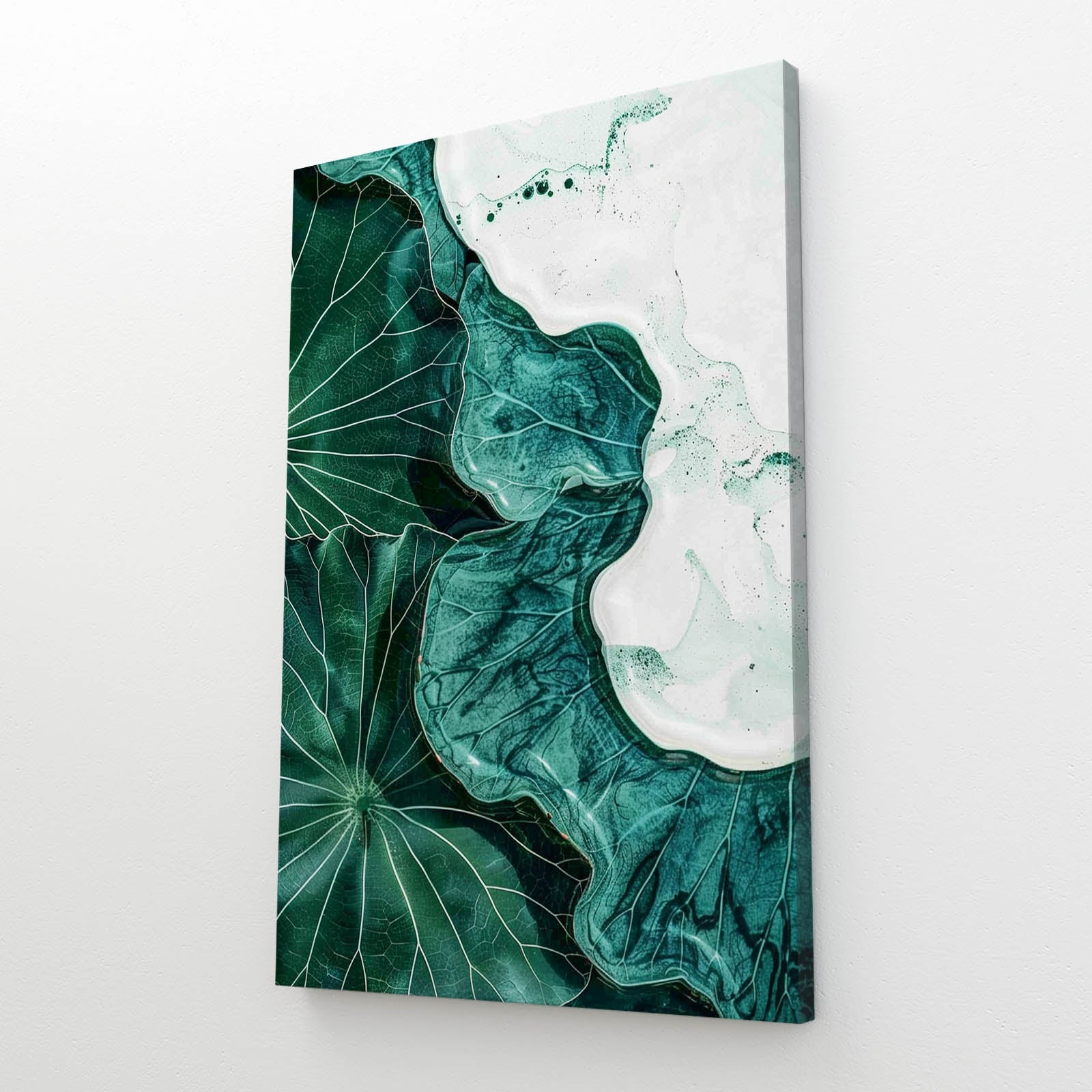 Boho Green Leaf Wall Art