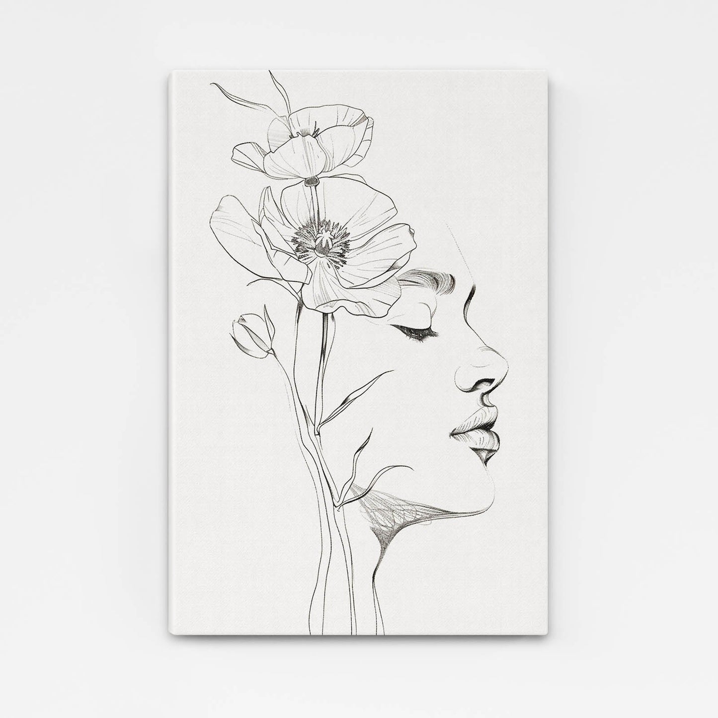 Boho Line Art Face