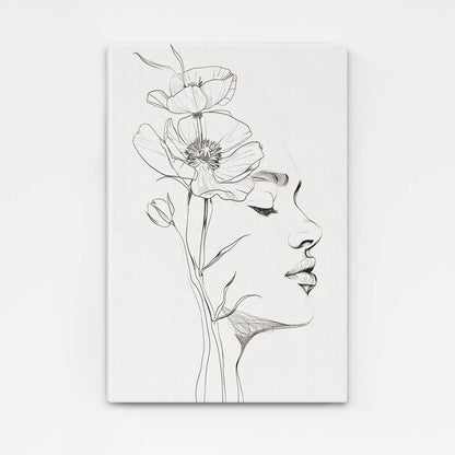 Boho Line Art Face