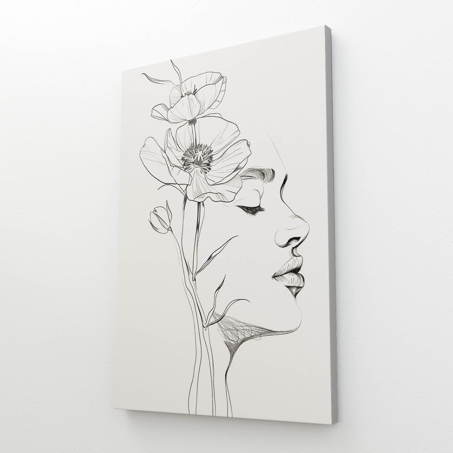 Boho Line Art Face