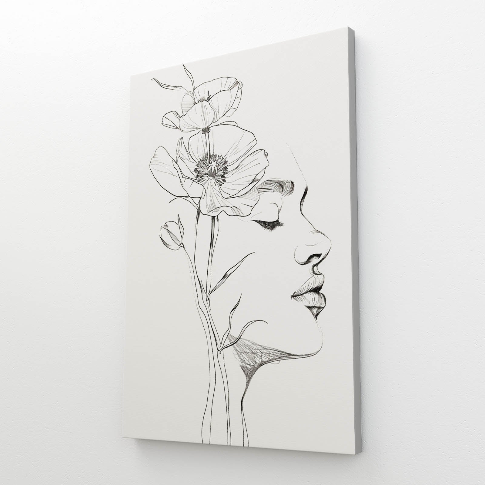 Boho Line Art Face