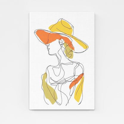 Boho Line Woman Art
