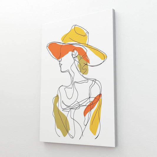 Boho Line Woman Art