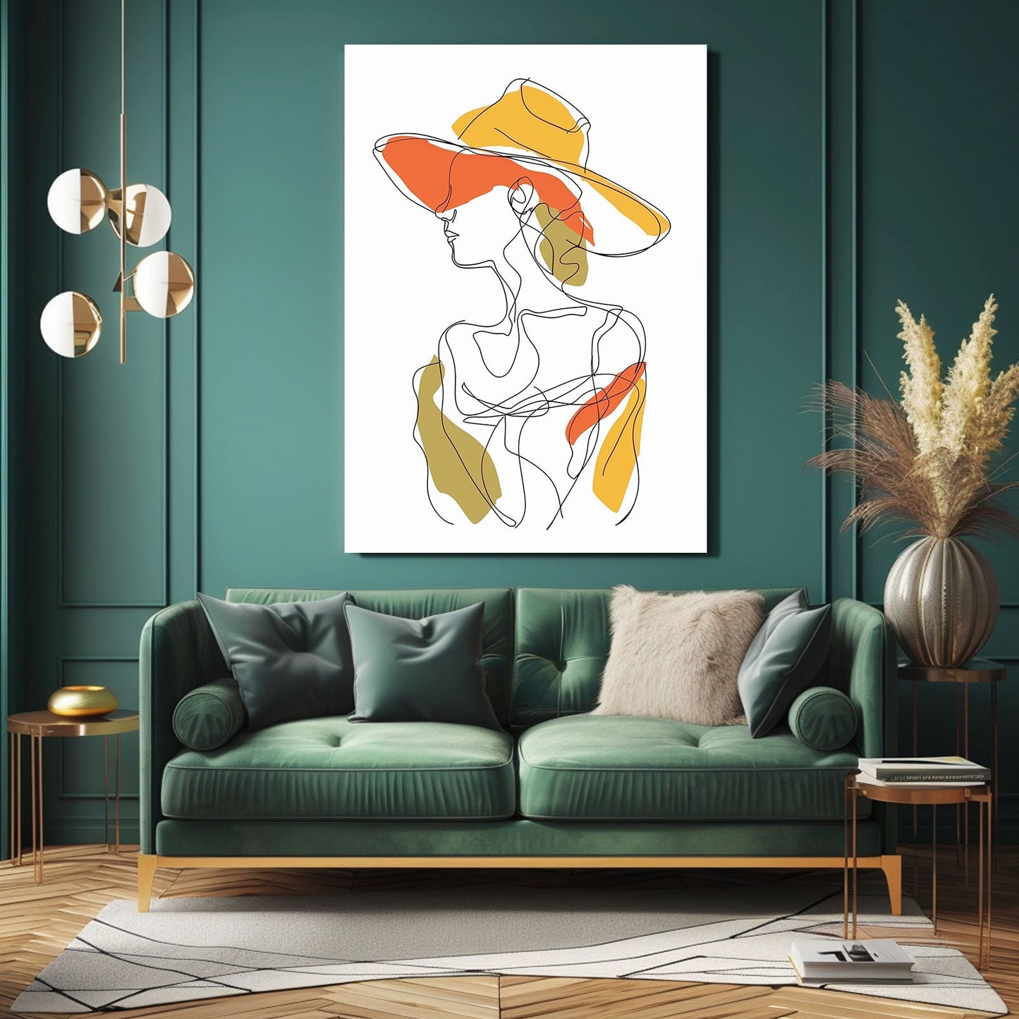 Boho Line Woman Art